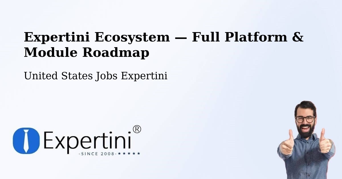 Expertini Ecosystem — Full Platform & Module Roadmap – Paramus